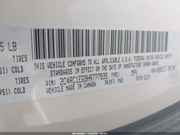 2017 CHRYSLER PACIFICA TOURING-L PLUS