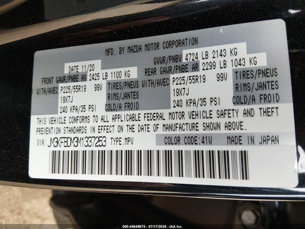 2021 MAZDA CX-5 GRAND TOURING