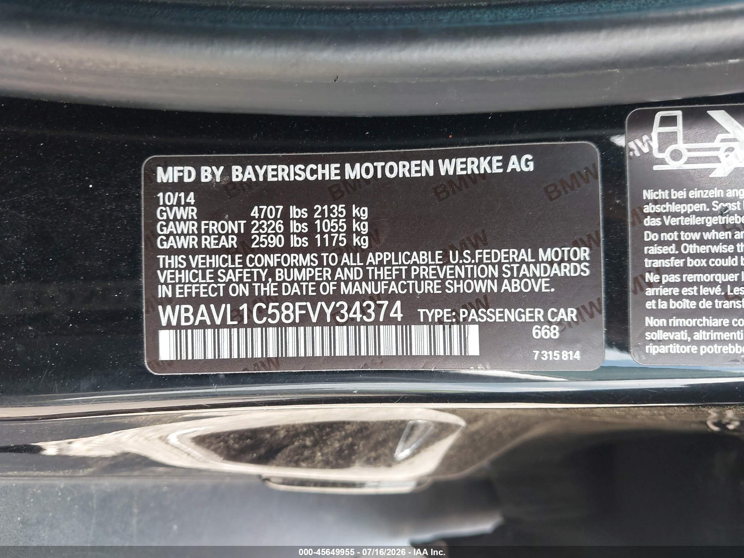 2015 BMW X1 XDRIVE28I