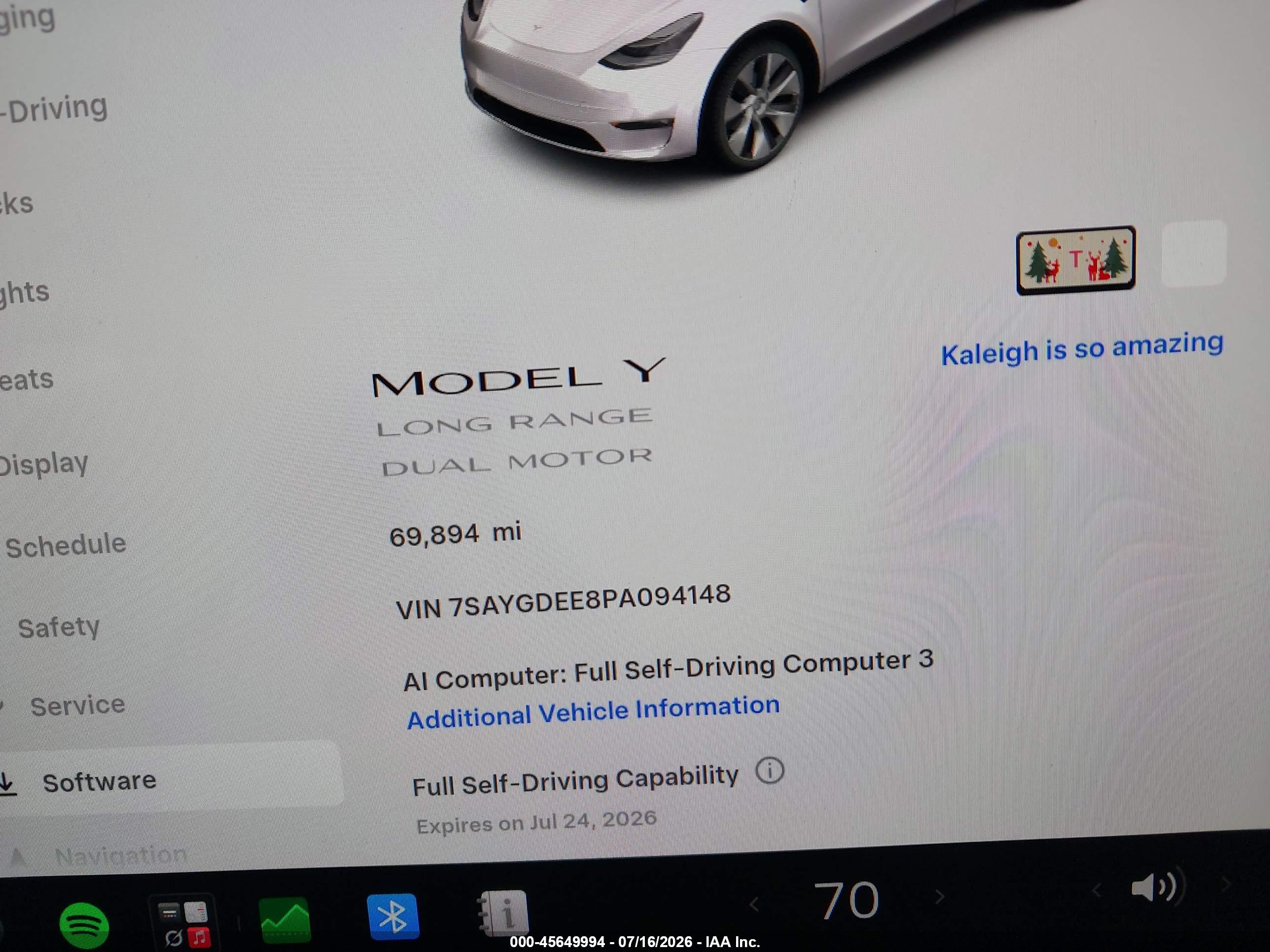 2023 TESLA MODEL Y