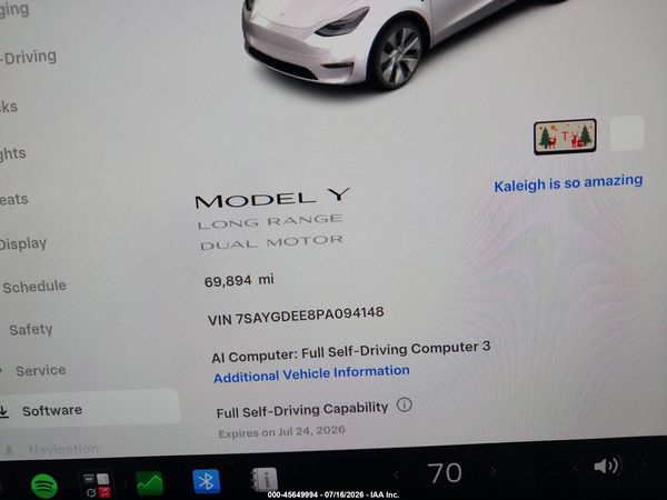 2023 TESLA MODEL Y