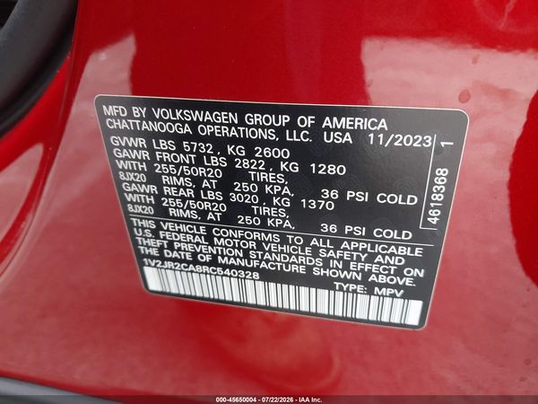 2024 VOLKSWAGEN ATLAS 2.0T SE W/TECHNOLOGY — I9
