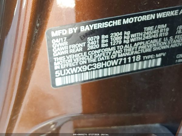 2017 BMW X3 XDRIVE28I