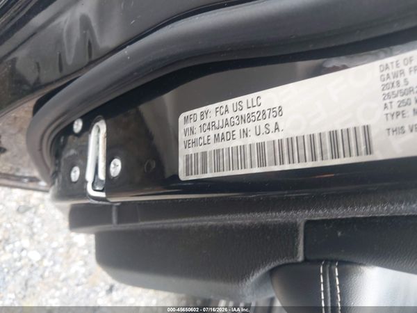2022 JEEP GRAND CHEROKEE L ALTITUDE 4X2