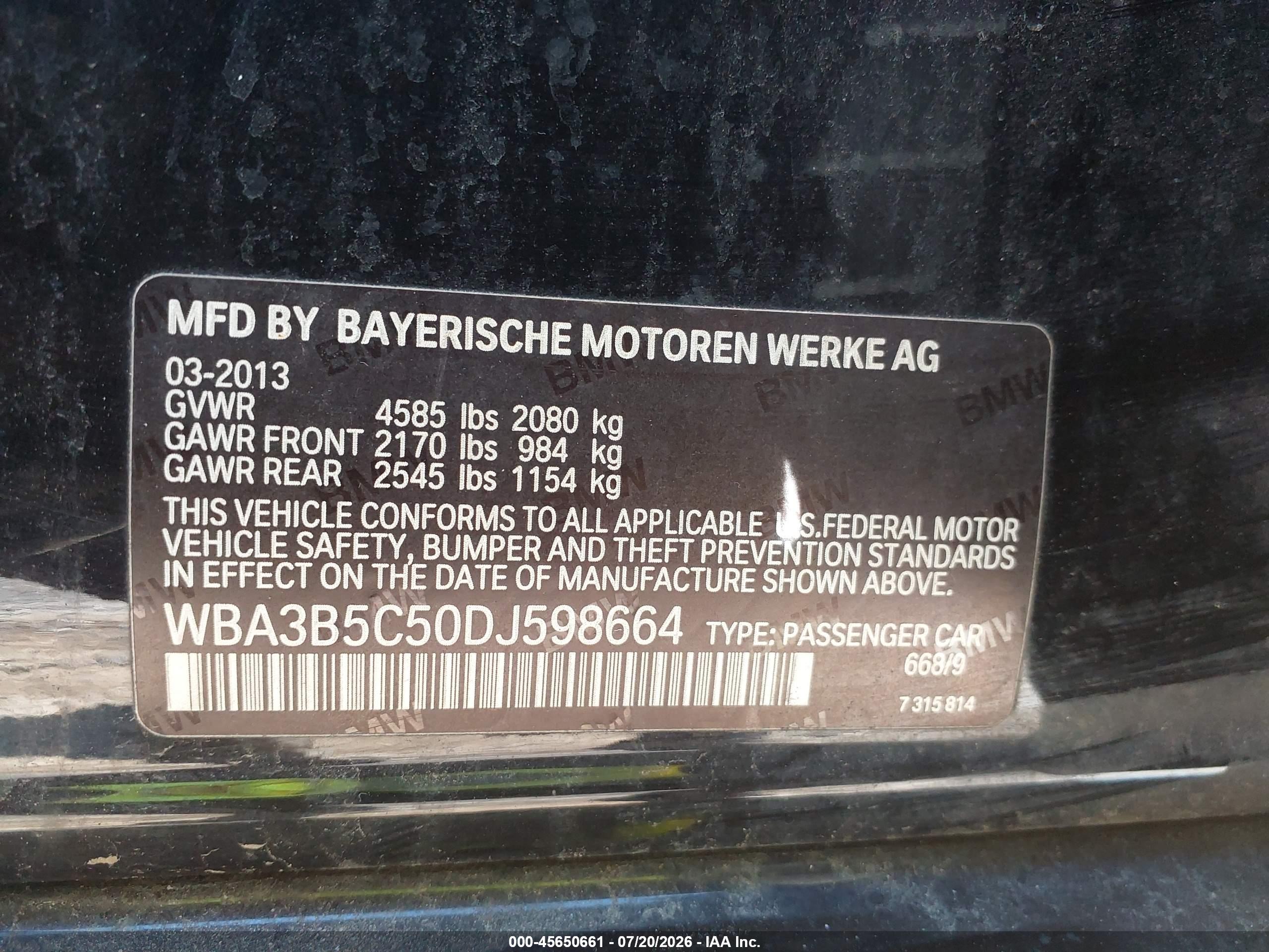 2013 BMW 328I XDRIVE
