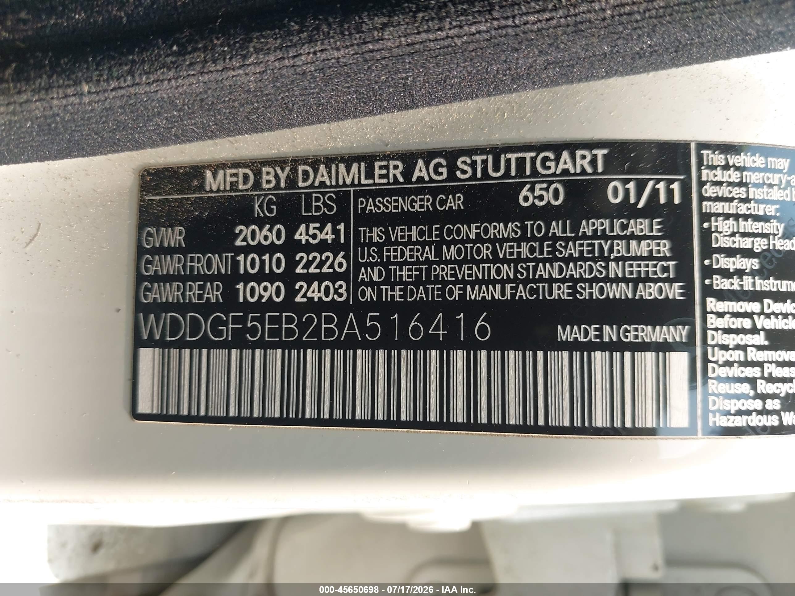 2011 MERCEDES-BENZ C 300 C300
