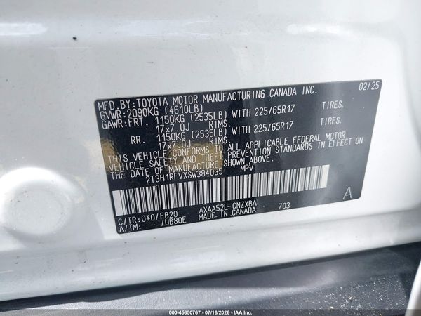 2025 TOYOTA RAV4 LE