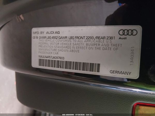 2018 AUDI A5 2.0T PREMIUM