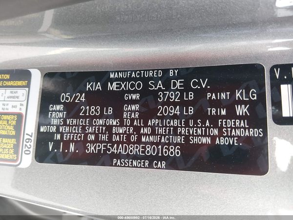 2024 KIA FORTE GT-LINE