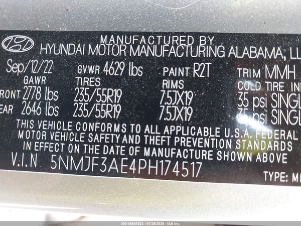 2023 HYUNDAI TUCSON SEL