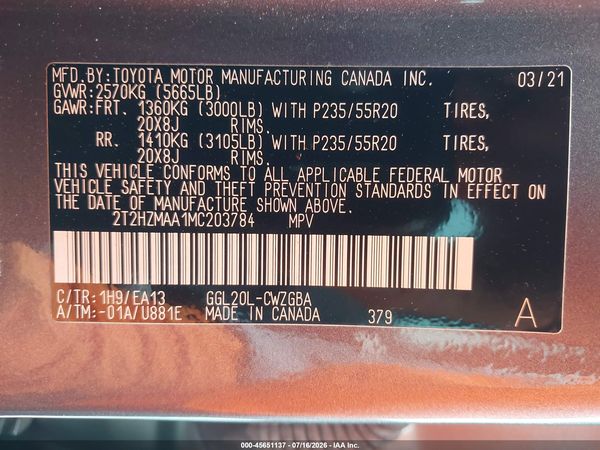 2021 LEXUS RX 350 350 Premium