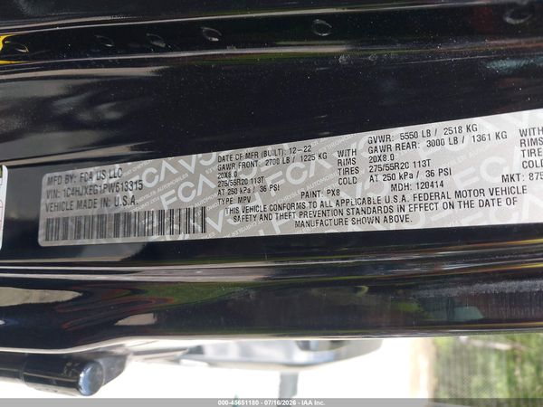 2023 JEEP WRANGLER 4-DOOR HIGH ALTITUDE 4X4