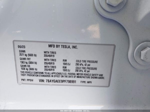2023 TESLA MODEL Y