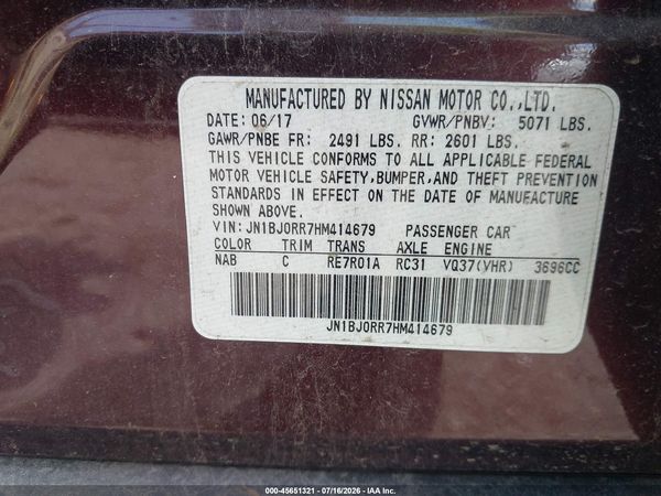 2017 INFINITI QX50