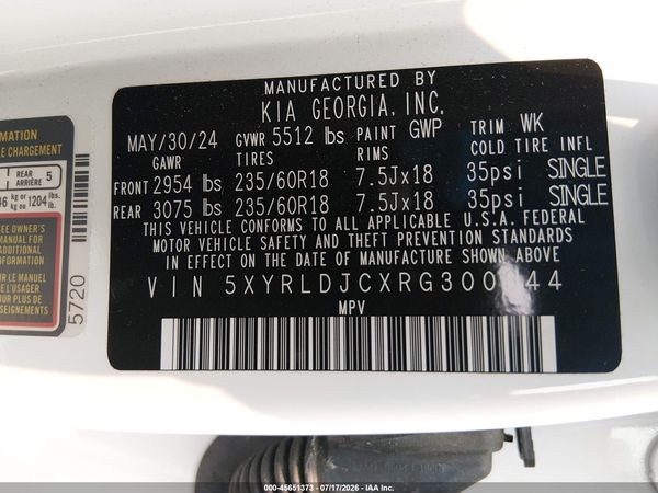 2024 KIA SORENTO S
