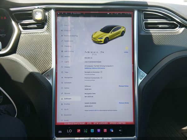 2017 TESLA MODEL S 60/75