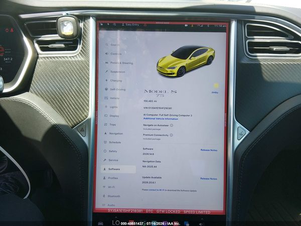 2017 TESLA MODEL S 60/75