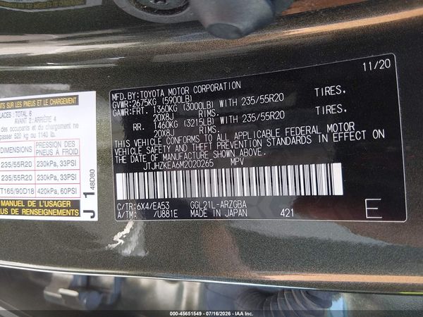 2021 LEXUS RX 350L 350L Premium