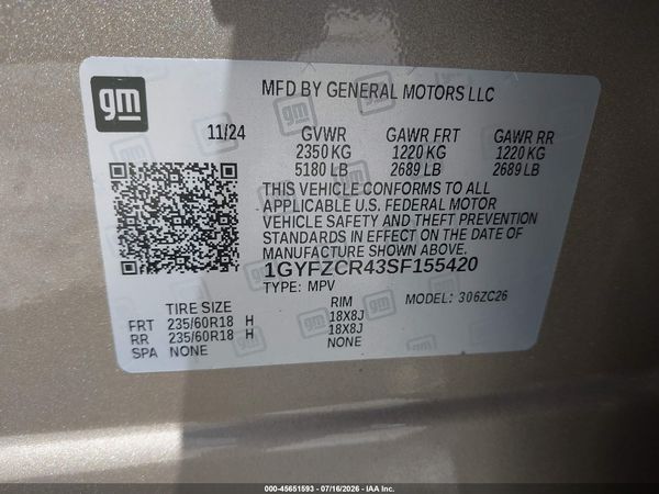 2025 CADILLAC XT4 FWD PREMIUM LUXURY