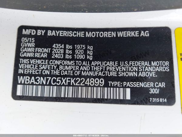2015 BMW 428I