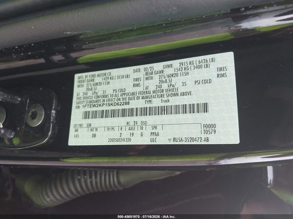 2025 FORD F-150 STX