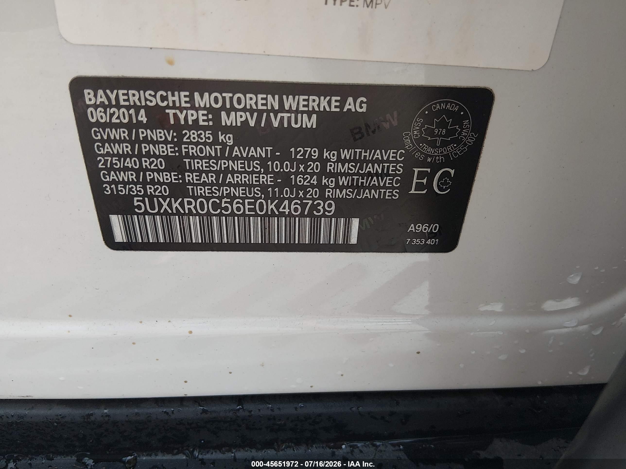 2014 BMW X5 XDRIVE35I