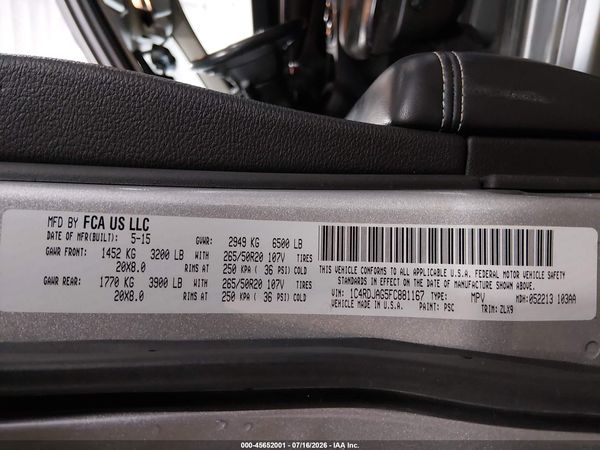 2015 DODGE DURANGO SXT