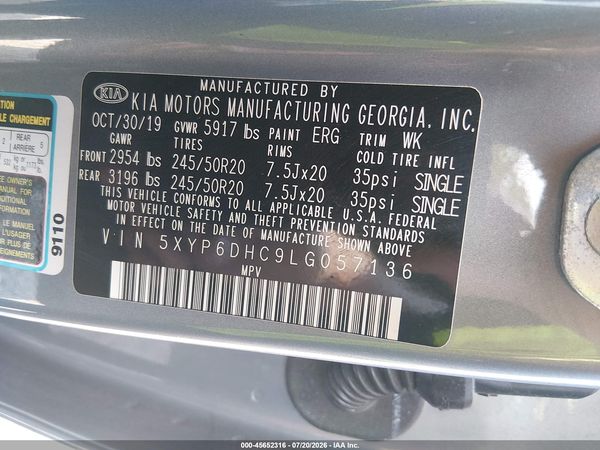 2020 KIA TELLURIDE S