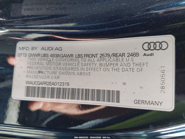 2014 AUDI S5 3.0T PREMIUM PLUS