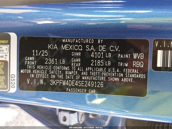 2025 KIA K4 GT-LINE