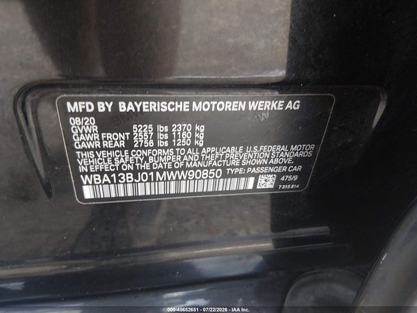 2021 BMW 530I XDRIVE