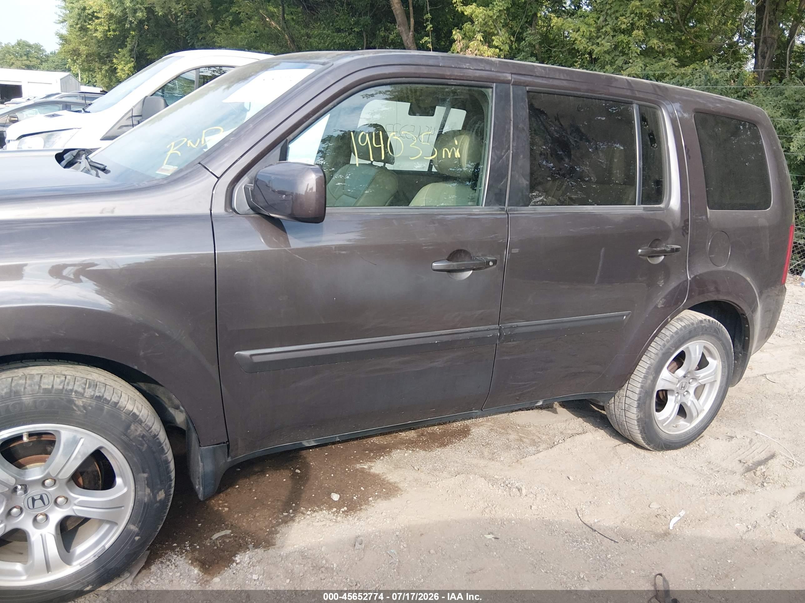 2013 HONDA PILOT EX-L