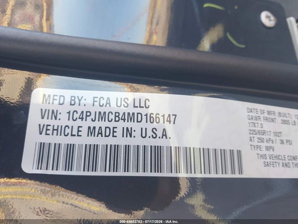 2021 JEEP CHEROKEE LATITUDE 4X4