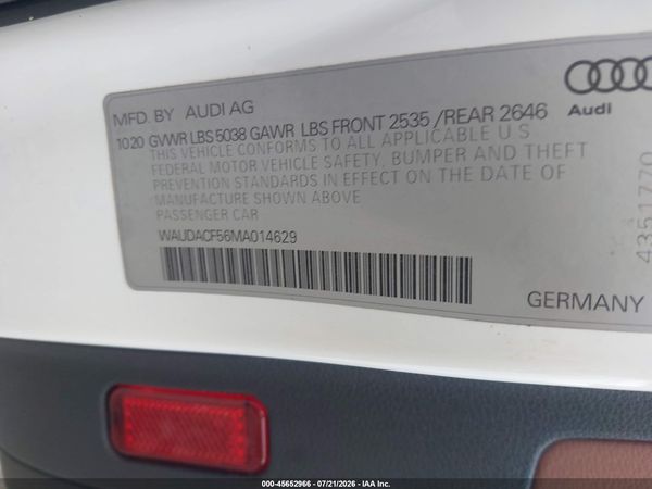 2021 AUDI A5 SPORTBACK