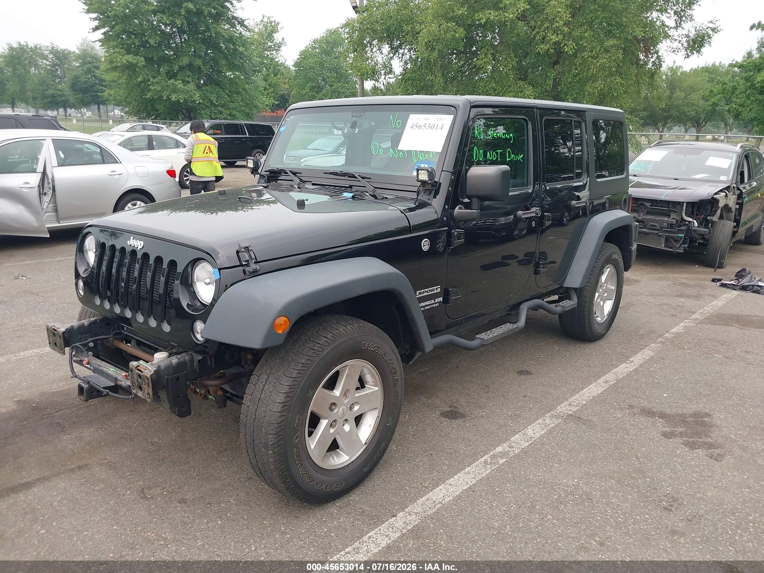 2016 JEEP WRANGLER UNLIMITED SPORT — I2
