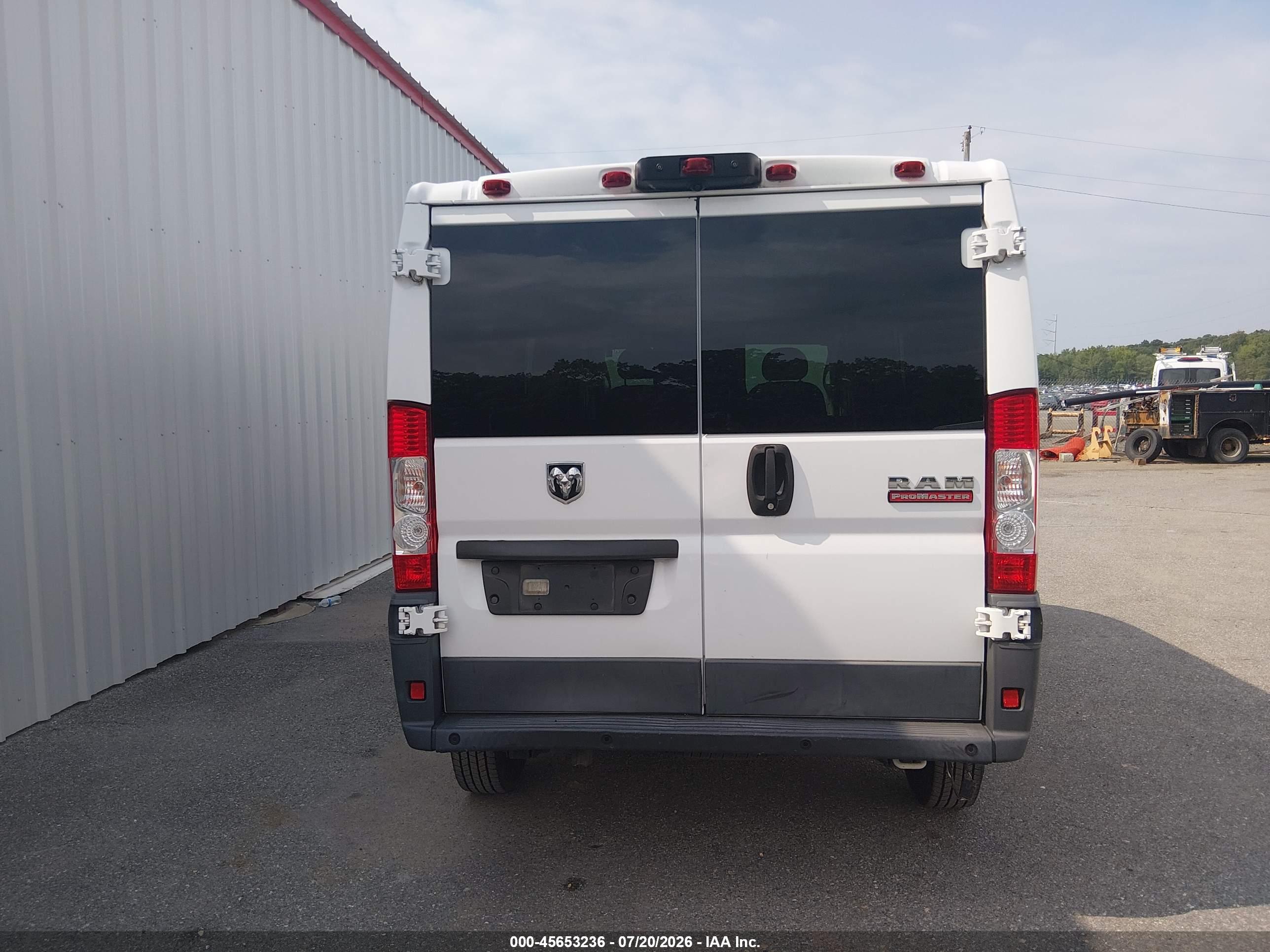 2018 RAM PROMASTER 1500 LOW ROOF 136 WB