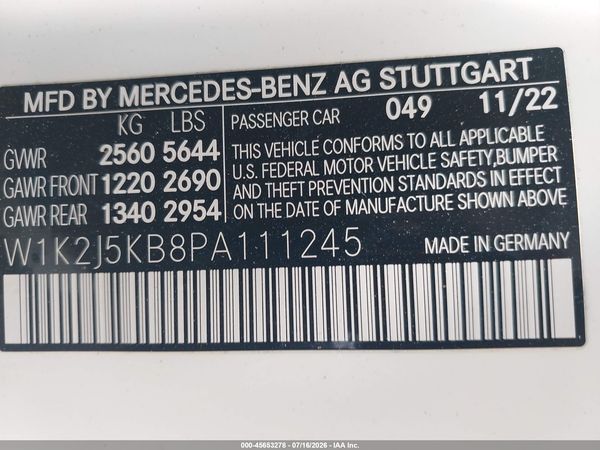 2023 MERCEDES-BENZ CLS 450 COUPE CLS450 4MATIC