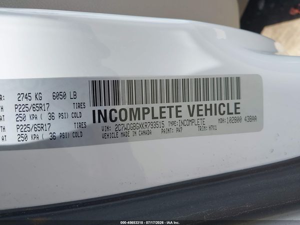 2019 DODGE GRAND CARAVAN SE