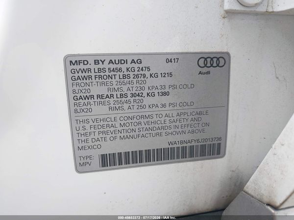 2018 AUDI Q5