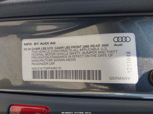 2024 AUDI S5 SPORTBACK