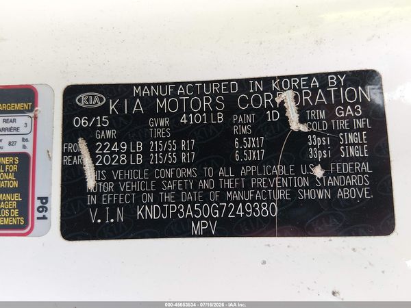 2016 KIA SOUL +