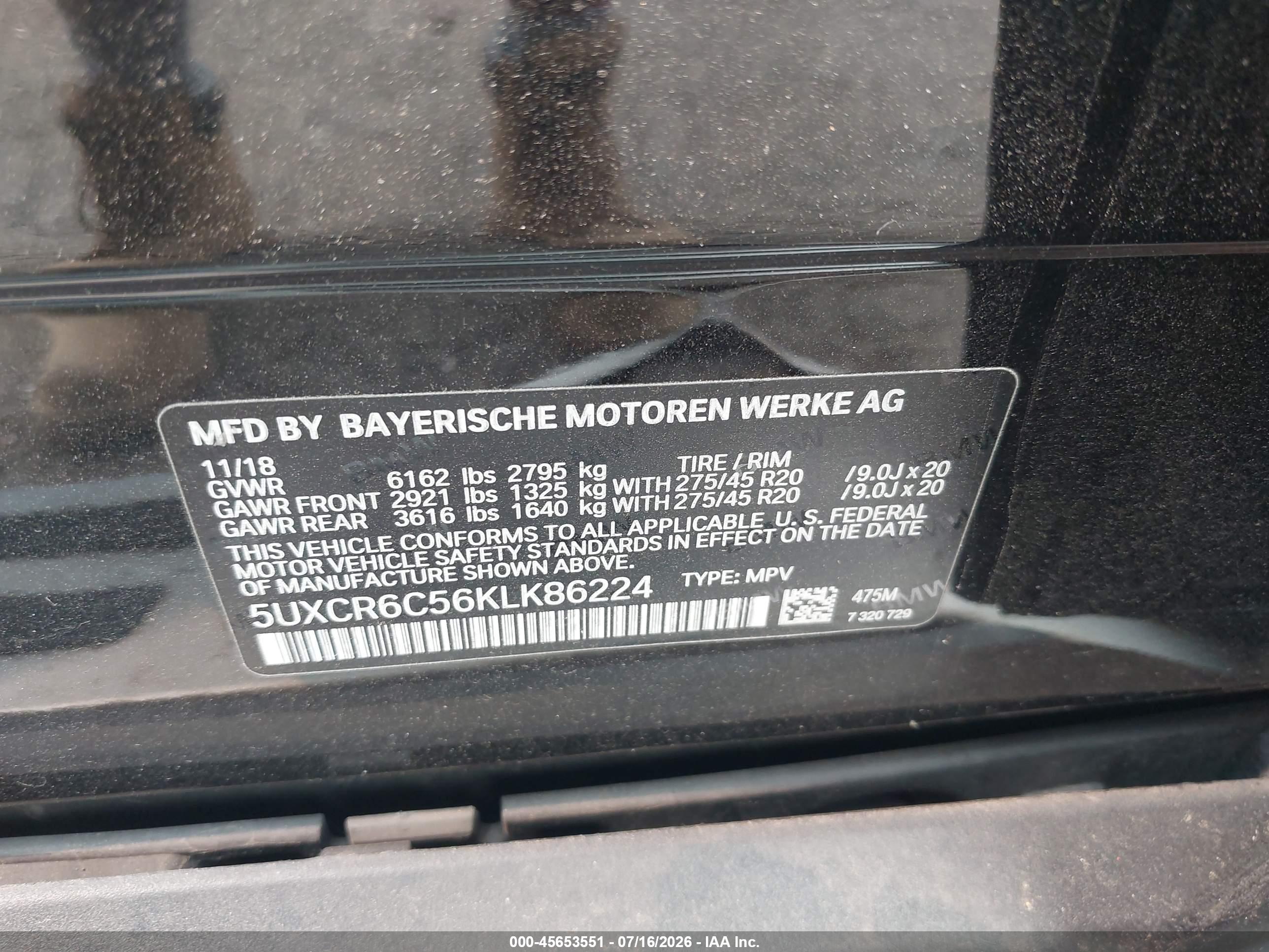 2019 BMW X5 XDRIVE40I