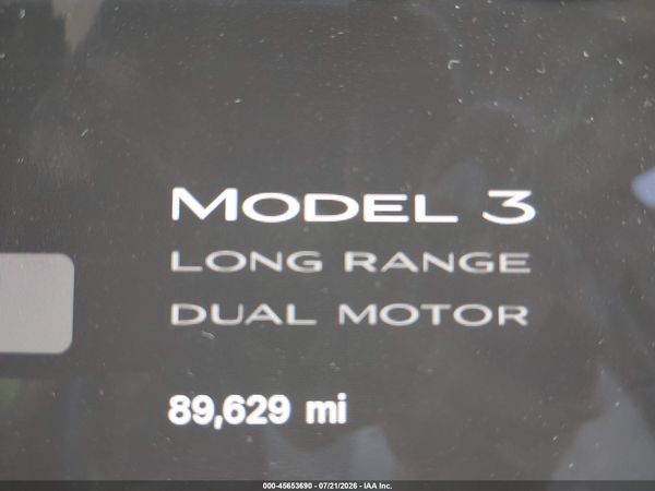 2019 TESLA MODEL 3 LONG RANGE/PERFORMANCE