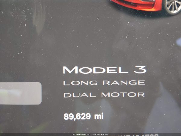 2019 TESLA MODEL 3 LONG RANGE/PERFORMANCE
