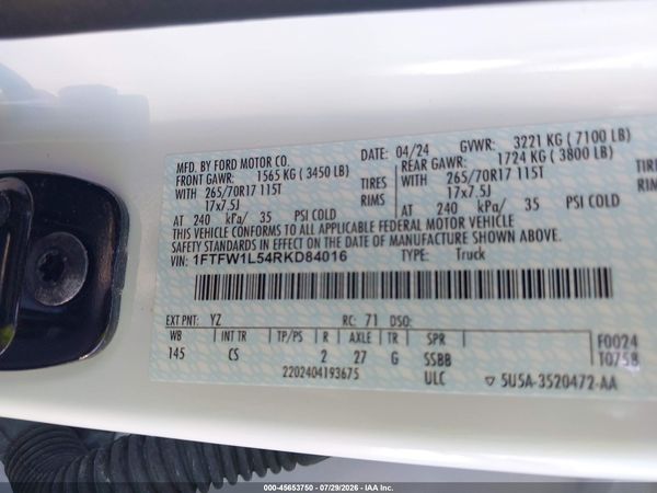 2024 FORD F-150 XL