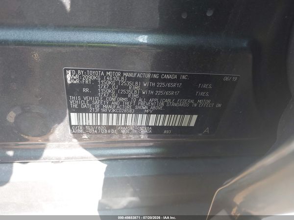 2019 TOYOTA RAV4 LE