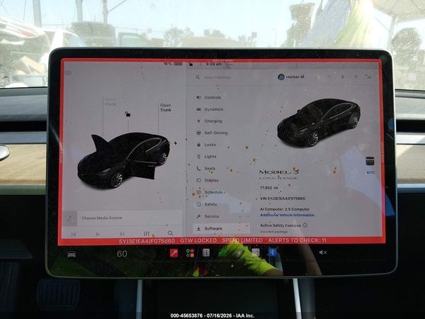 2018 TESLA MODEL 3 LONG RANGE/MID RANGE
