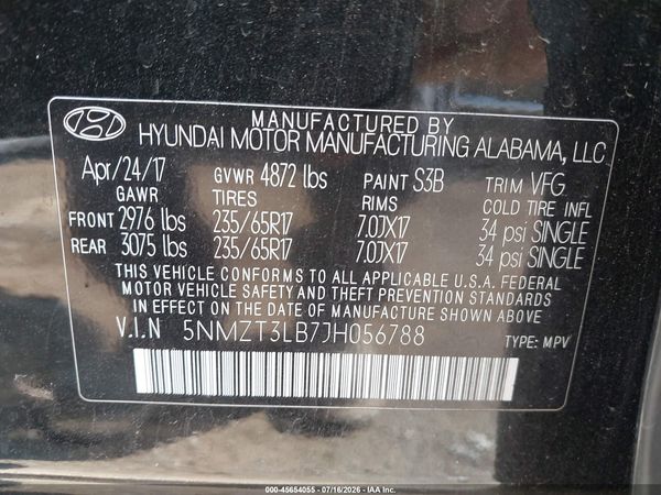 2018 HYUNDAI SANTA FE SPORT 2.4L