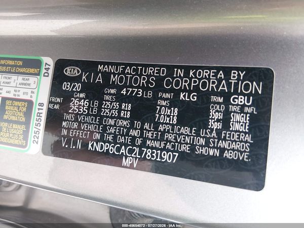 2020 KIA SPORTAGE S