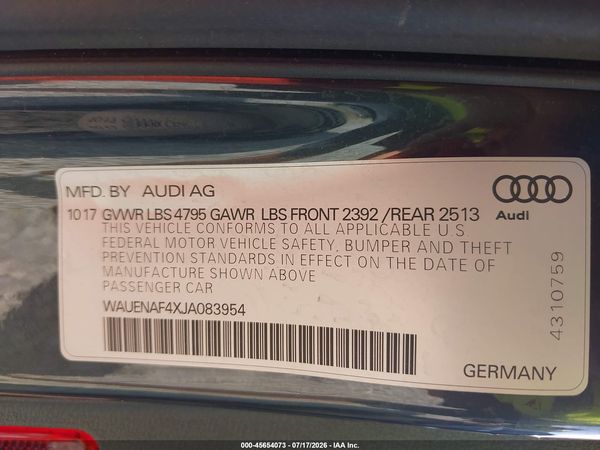2018 AUDI A4